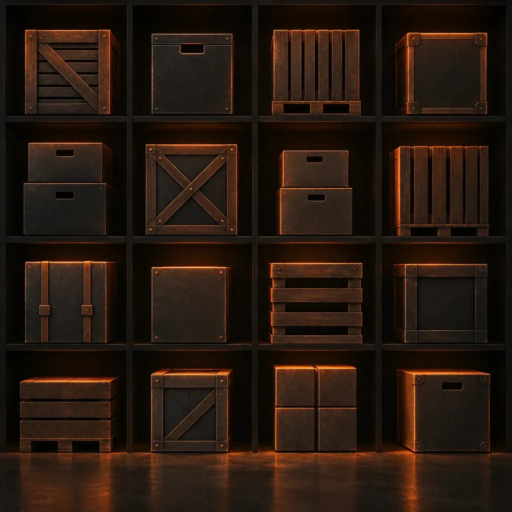 Abstract illustration of stacked modular blocks suggesting a directory of packages